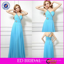 Made to Order OEM Service One-shoulder Pleated Beaded Night Gowns